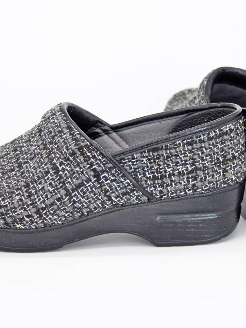 Dansko Women's Gray/Black Vegan Pro Chenille Clog - Picture 10 of 10